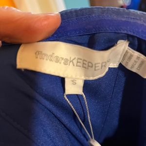 Finders Keepers blue strapless shorts dress